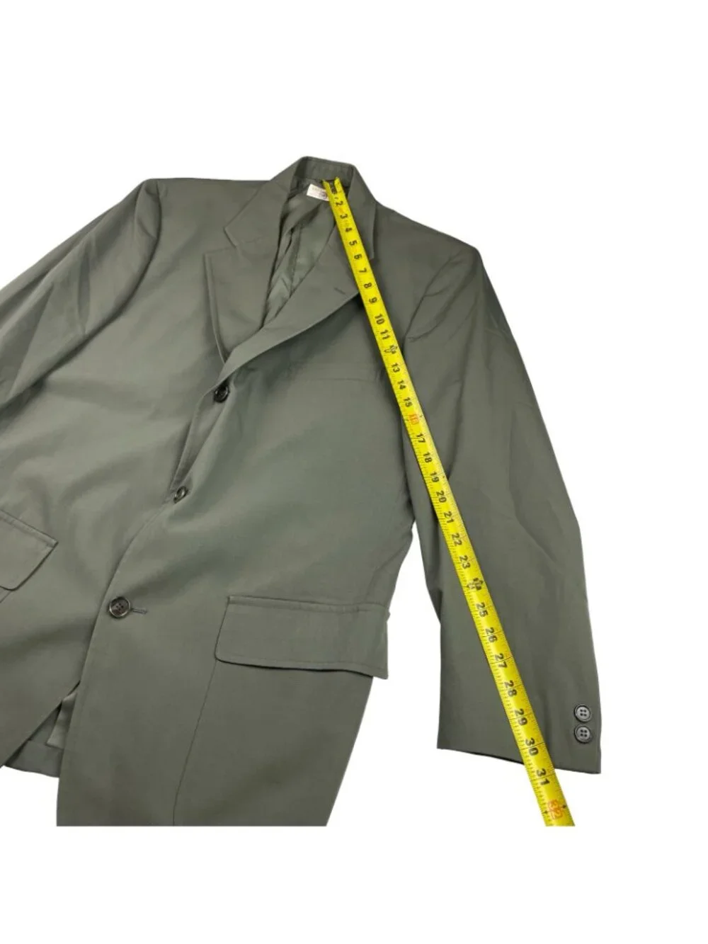 VTG Brooks Brothers Men’s 100% Cotton 3/2 Roll Chino Blazer Green • USA • 42R